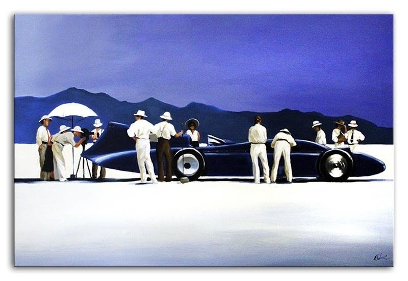 JACK VETTRIANO BLUEBIRD AT BONNEVILLE obraz ręcznie