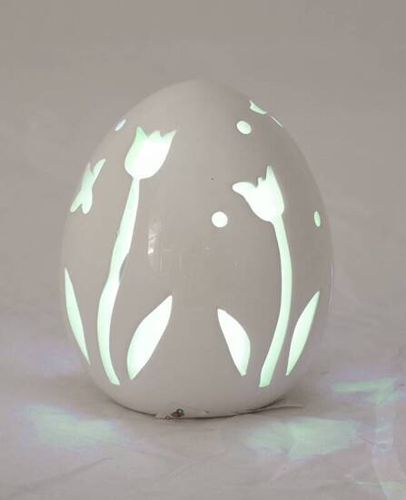  EASTER świecznik ceramiczny na t-light, dekoracja wielkanocna, wys. 10 cm