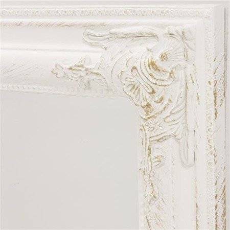 AGNES WHITE lustro białe prostokątne stylizowane, 132x52 cm