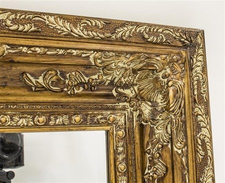 AJACCIO lustro w szerokiej efektownej ramie dekoracyjnej, 65x145 cm