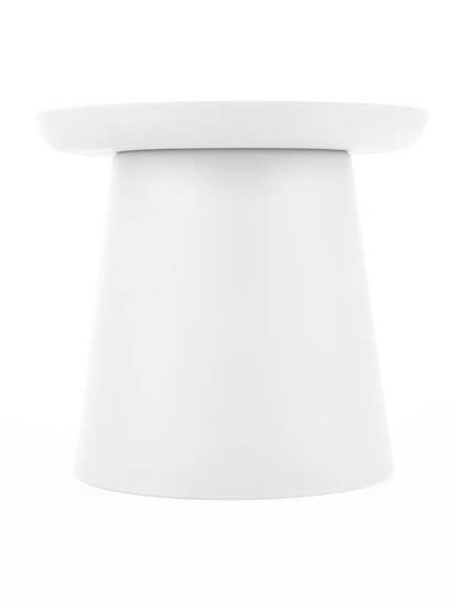 ALEXIS stolik kawowy biały, Ø 50 cm