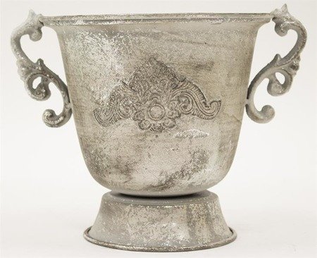 ANTONIO wazon srebrny z ornamentem, wys. 23 cm