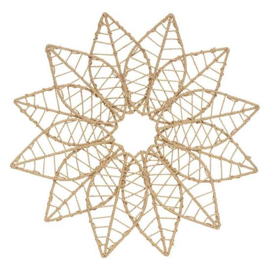 AWYNDIA ozdoba ścienna beżowa w kształcie kwiatka, Ø 68 cm