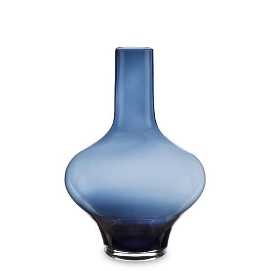 CLEAR BLUE wazon szkło w odcieniach niebieskiego, wys. 40 cm