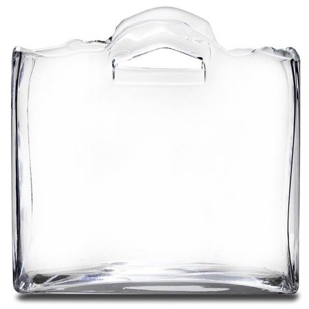 CLEAR wazon torba szkło przezroczyste, 24 cm