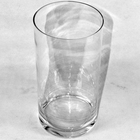 CLEAR wazon tuba szkło przezroczyste, wys. 30 cm