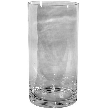 CLEAR wazon tuba szkło przezroczyste, wys. 30 cm