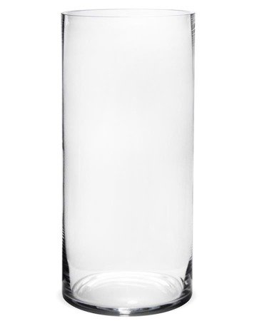 CLEAR wazon tuba szkło przezroczyste, wys. 48 cm