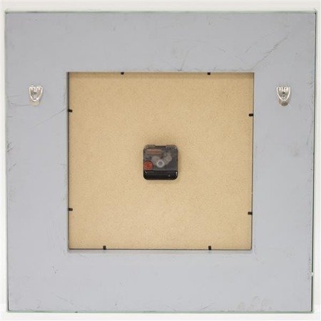 CRYSTALS SQUARE zegar lustrzany kwadratowy z kryształkami, 50x50 cm