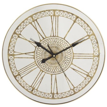 DAFNE TRES zegar okrągły z lustrzanym blatem, Ø 45 cm