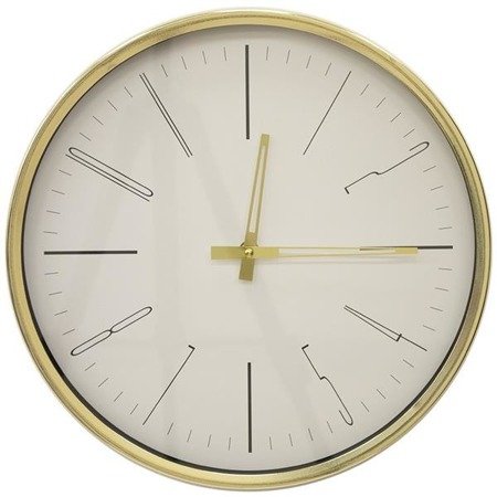 DECIMUS zegar okrągły złoty, Ø 33 cm