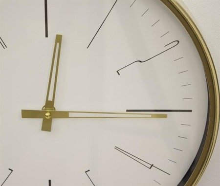 DECIMUS zegar okrągły złoty, Ø 33 cm