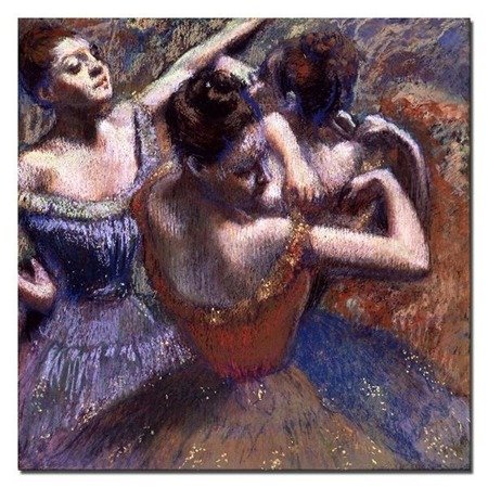 DEGAS obraz kwadratowy baletnice, 60x60 cm