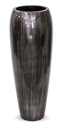 EGADA wysoki wazon czarno-srebrny, wys. 112 cm