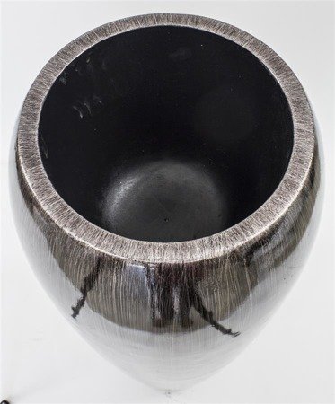 EGADA wysoki wazon czarno-srebrny, wys. 112 cm