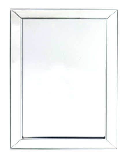 ELODINE lustro w lustrzanej ramie styl glamour, 90x60 cm