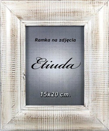 ETIUDA biała ramka na zdjęcie 15x20 cm