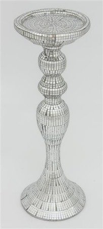 FABIAN świecznik z drobnych luster, wys. 37 cm