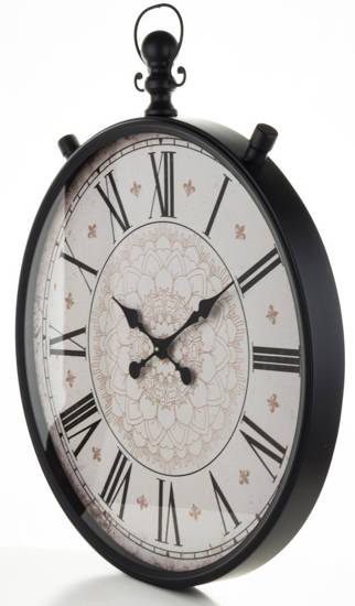 FATIMUS zegar z żelaza i tworzywa sztucznego w stylu loft, 75x50x6 cm