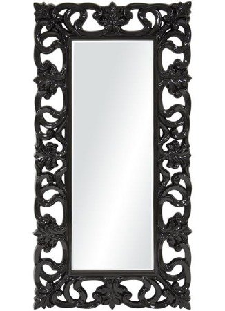 GIANNI BLACK lustro, 180,5x91x5 cm, rama 22 cm