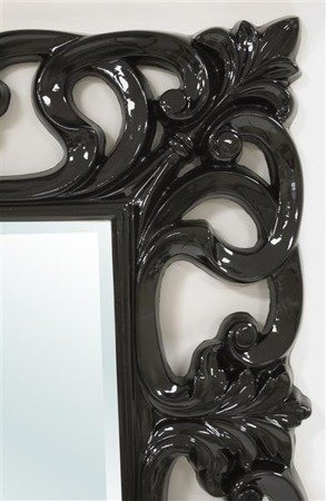GIANNI BLACK lustro, 180,5x91x5 cm, rama 22 cm
