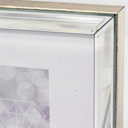 GLAMMY ramka na trzy zdjęcia 10x15 cm w lustrzanej ramie, 31x56 cm