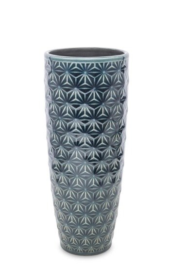 HEKUR granatowy wazon z ozdobnym wzorem, wys. 25 cm
