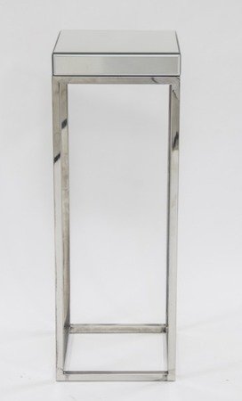 HOLLYWOOD stolik z grubym lustrzanym blatem, wys. 84 cm