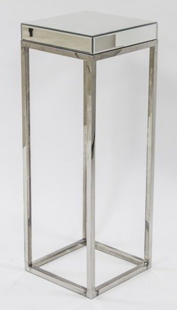 HOLLYWOOD stolik z grubym lustrzanym blatem, wys. 84 cm