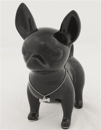 HUND skarbonka czarna chihuahua, pies, 19x14x23 cm