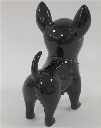 HUND skarbonka czarna chihuahua, pies, 19x14x23 cm