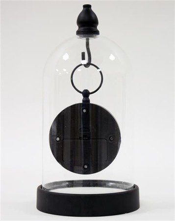 ILLUSION zegar w szklanej kapsule, wys. 26 cm
