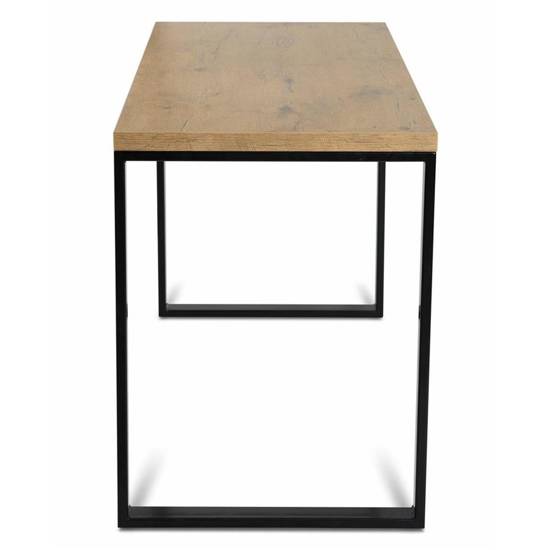 INDISITE biurko na metalowym stelażu w stylu industrialnym, 140x60 cm