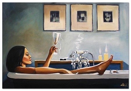 JACK VETTRIANO obraz ręcznie malowany, 50x70 cm