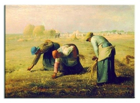 JEAN FRANCOIS MILLET - KOBIETY ZBIERAJĄCE KŁOSY obraz, 50x70 cm