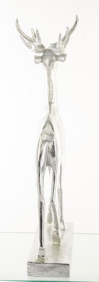 JELEŃ figurka srebrna na podstawie, 49x30x8 cm