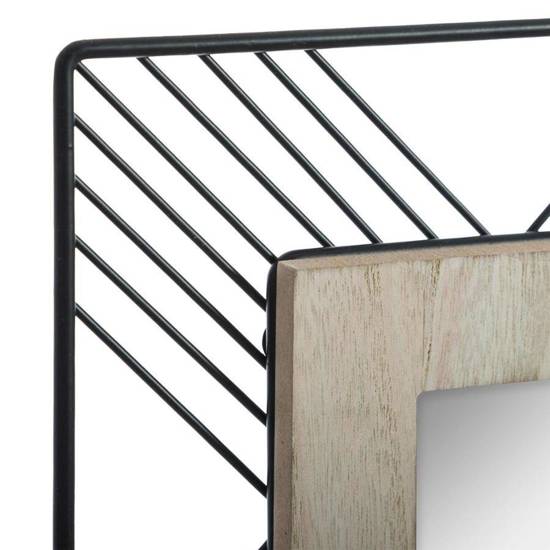 JOE kwadratowe lustro ścienne w metalowej ramie, 45x45 cm