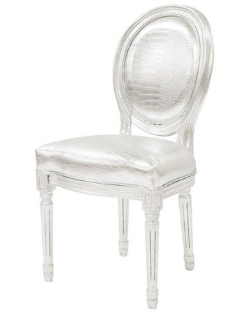 LADY krzesło srebrne pałacowe
