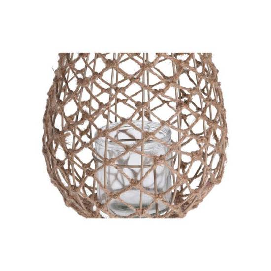 LATVIA lampion wiszący pleciony w stylu boho, wys. 29 cm