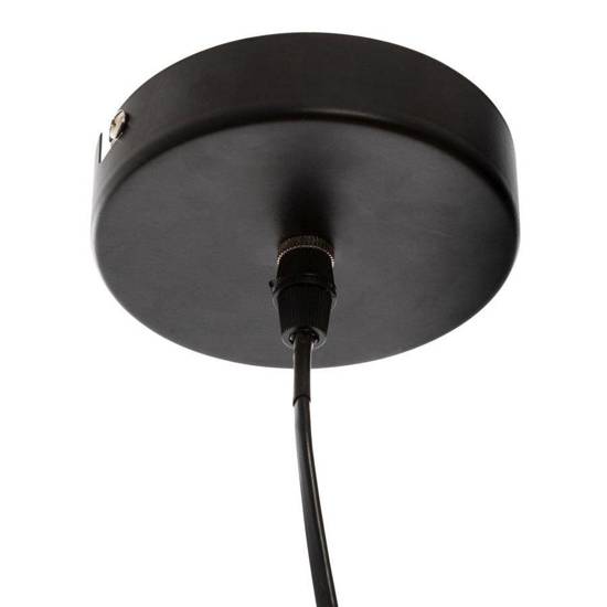 LISE lampa wisząca metalowa czarna, wys. 41 cm