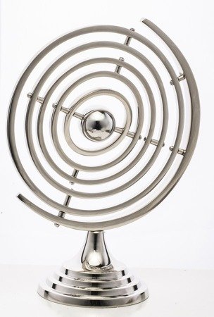 LUTON astrolabium srebrny, wys. 38 cm
