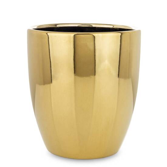 MAKA osłonka ceramiczna złota, wys. 18 cm