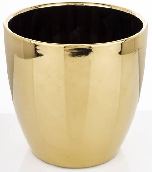 MAKA osłonka ceramiczna złota, wys. 19 cm