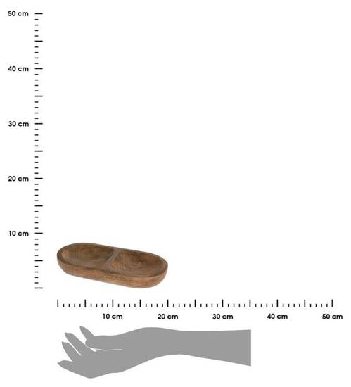 MANGO patera podłużna z drewna mango, 20 cm