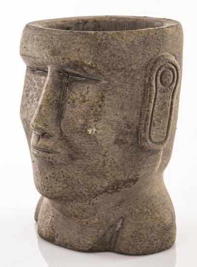 MOAI figurka dekoracyjna osłonka na doniczkę, wys. 17 cm