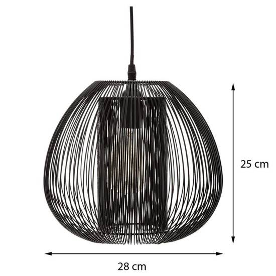NODA lampa wisząca o drucianej konstrukcji, Ø 28 cm