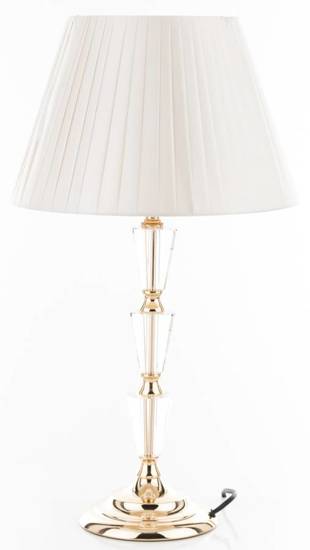 ODELL lampa stołowa z kremowym kloszem, wys. 54 cm