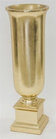 PADWA wysoki złoty wazon na podstawie, wys. 101 cm