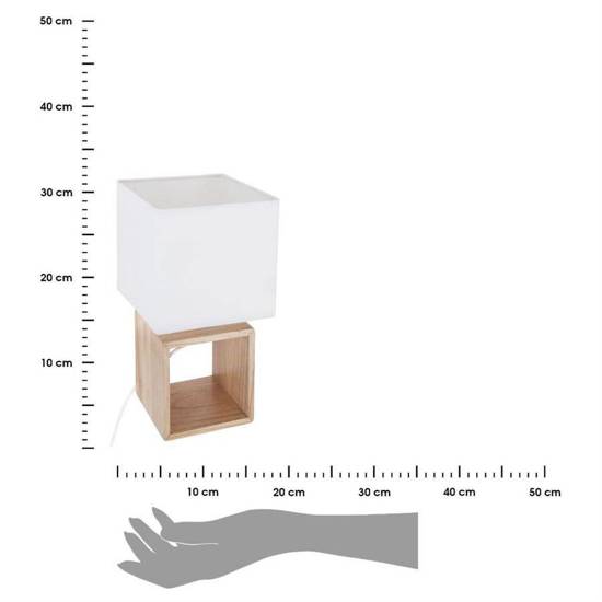 POJO lampka nocna drewniana w naturalnym kolorze, wys. 32 cm