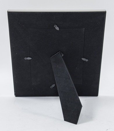 PREMIUM ramka na zdjęcie, welur / czarny / srebrny na zdjęcie 10x15 cm
